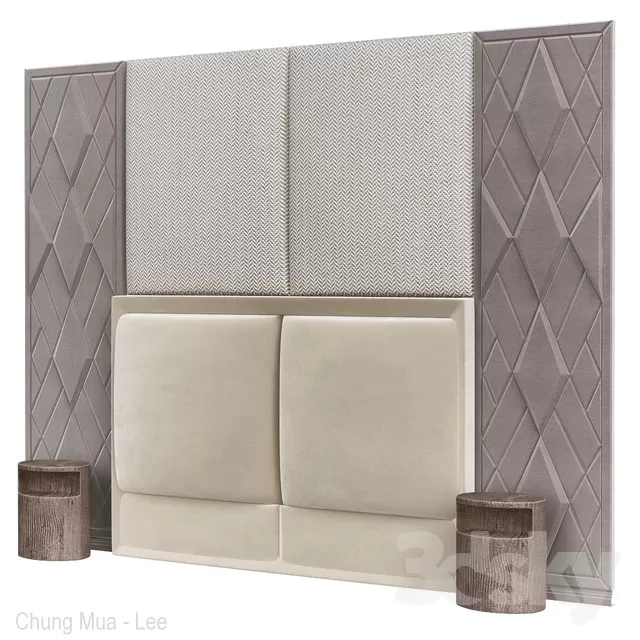 3DSKYFREE – BED - HEAD 3DS MAX MODELS