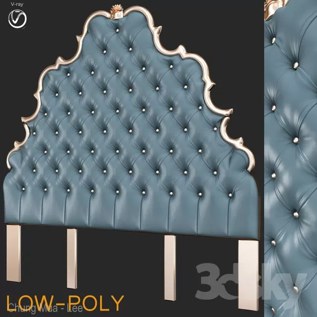 3DSKYFREE – BED - HEAD 3DS MAX MODELS