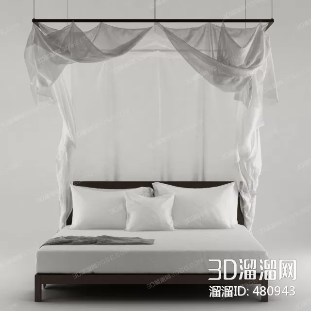 3DSKYFREE – BED - INDOCHINE 3DS MAX MODELS