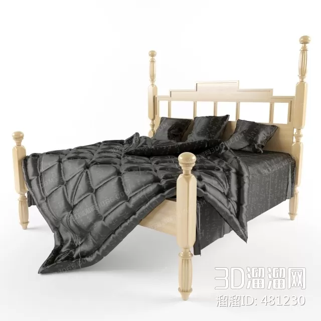 3DSKYFREE – BED - INDOCHINE 3DS MAX MODELS
