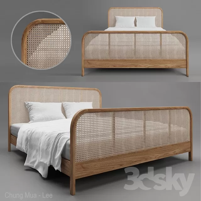 3DSKYFREE – BED - INDOCHINE 3DS MAX MODELS