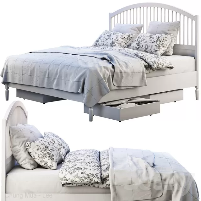 BED - INDOCHINE 3D MODELS