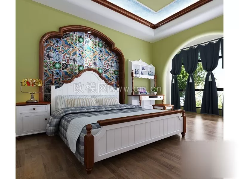 3DSKYFREE – BED - INDOCHINE 3DS MAX MODELS