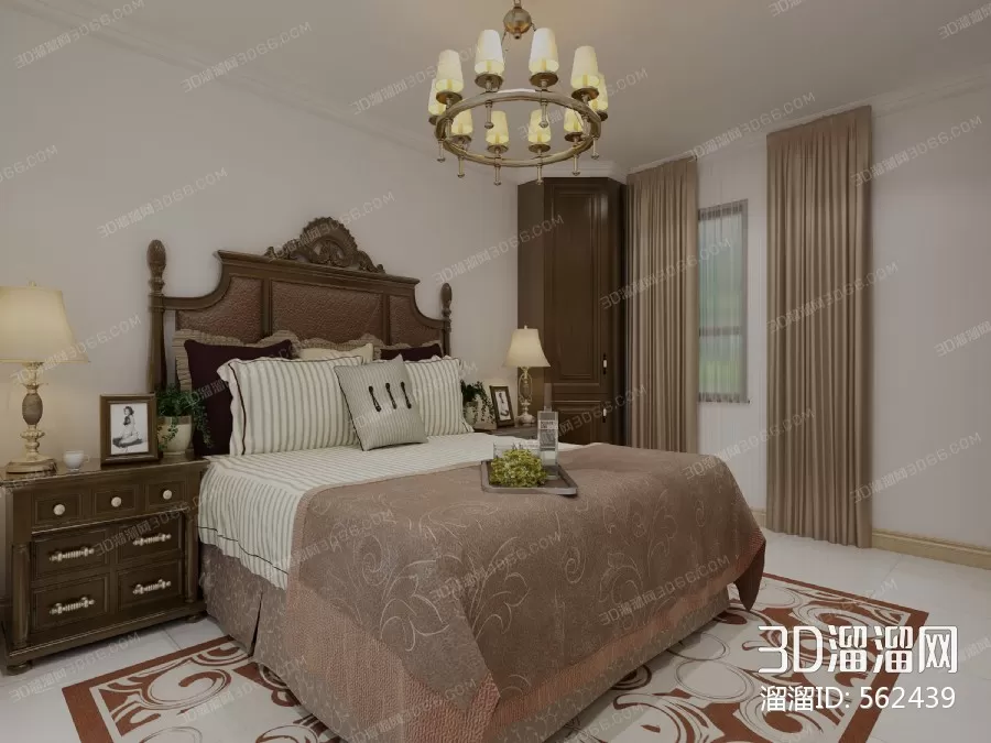 3DSKYFREE – BED - INDOCHINE 3DS MAX MODELS