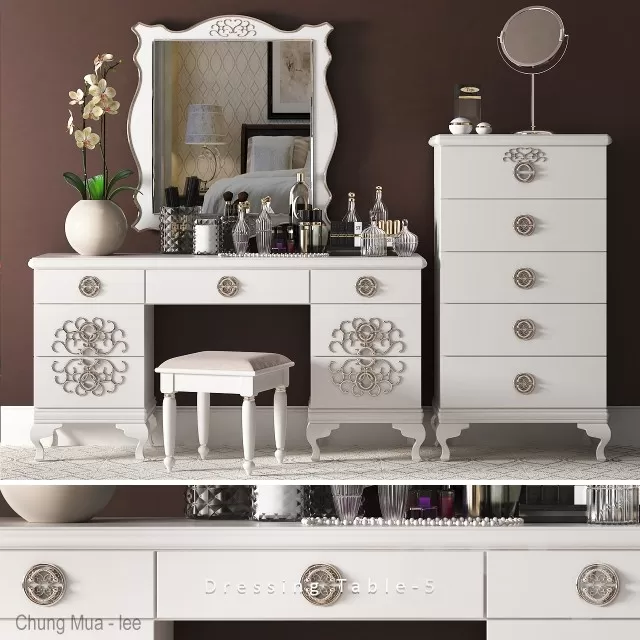 3DSKYFREE – BEDROOM - DRESSING TABLE 3DS MAX MODELS