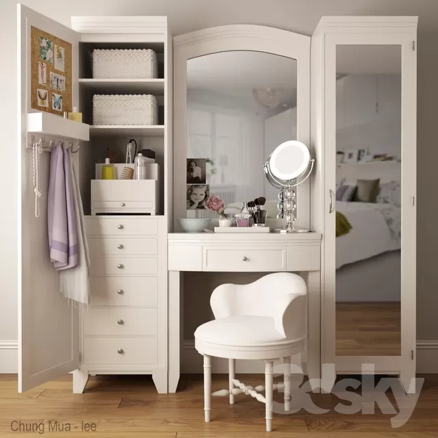 BEDROOM - DRESSING TABLE 3D MODELS