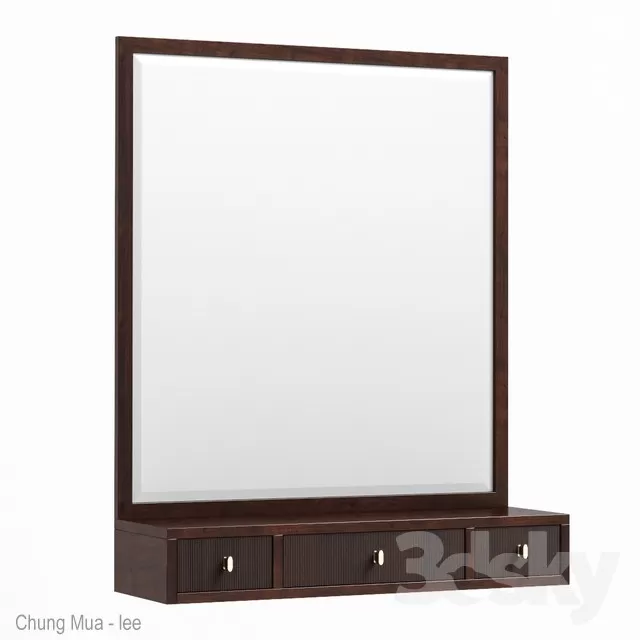 3DSKYFREE – BEDROOM - DRESSING TABLE 3DS MAX MODELS