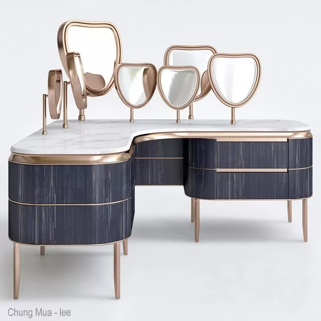 3DSKYFREE – BEDROOM - DRESSING TABLE 3DS MAX MODELS