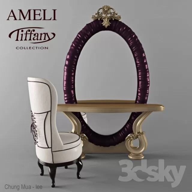 3DSKYFREE – BEDROOM - DRESSING TABLE 3DS MAX MODELS