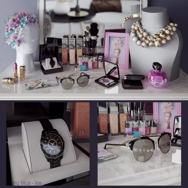 DECOR HELPER – BEDROOM – DRESSING TABLE 3D MODELS – 68