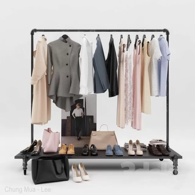 3DSKYFREE – BEDROOM - OUTFIT 3DS MAX MODELS