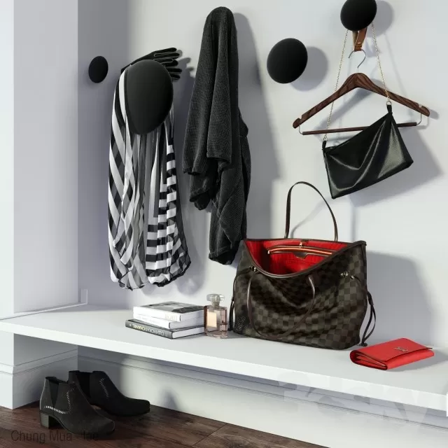 3DSKYFREE – BEDROOM - OUTFIT 3DS MAX MODELS