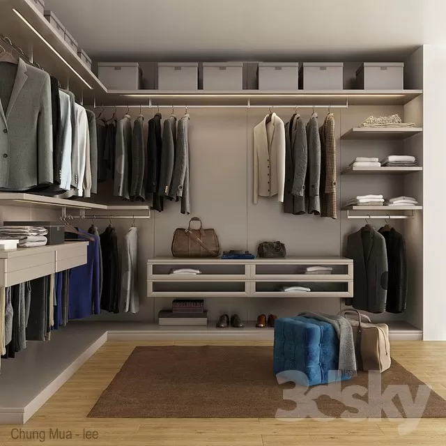 3DSKYFREE – BEDROOM - OUTFIT 3DS MAX MODELS