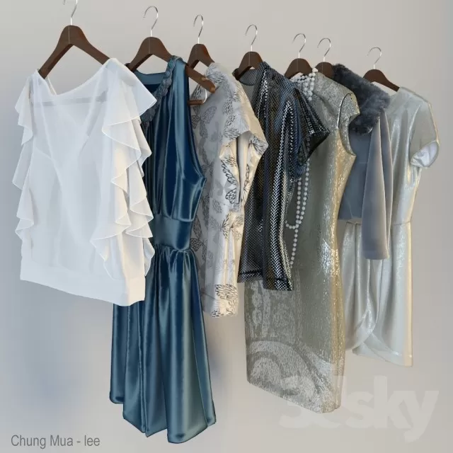 BEDROOM - OUTFIT 3D MODELS