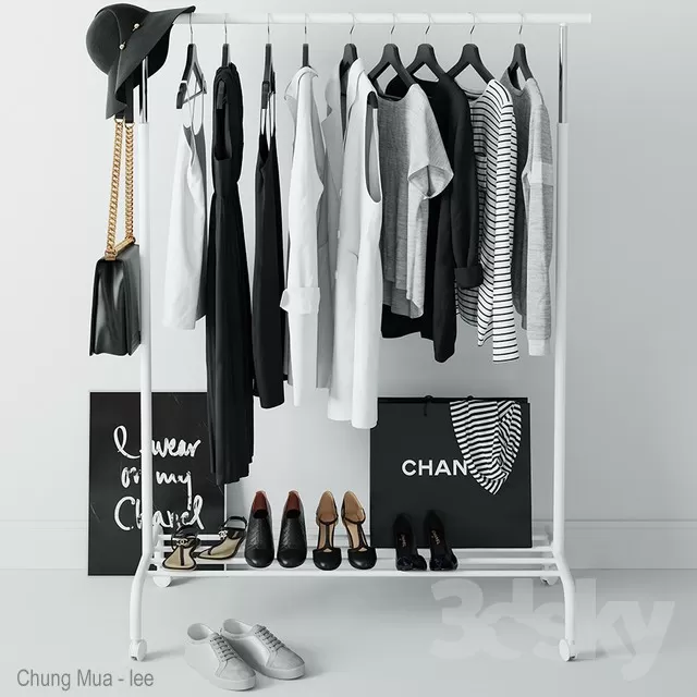 3DSKYFREE – BEDROOM - OUTFIT 3DS MAX MODELS