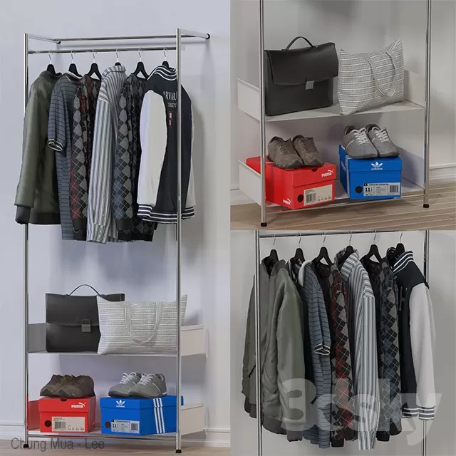 3DSKYFREE – BEDROOM - OUTFIT 3DS MAX MODELS