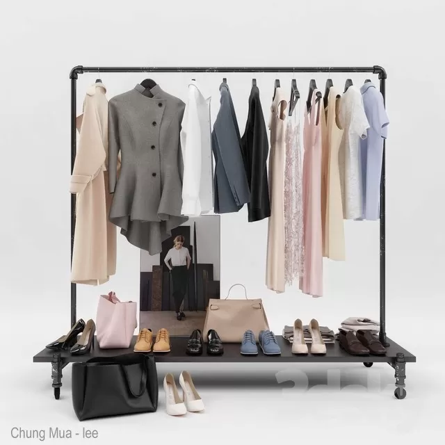 3DSKYFREE – BEDROOM - OUTFIT 3DS MAX MODELS