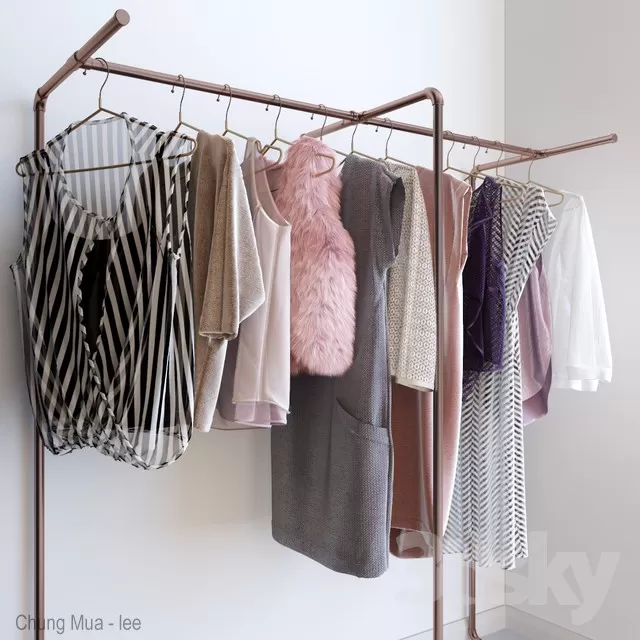 3DSKYFREE – BEDROOM - OUTFIT 3DS MAX MODELS