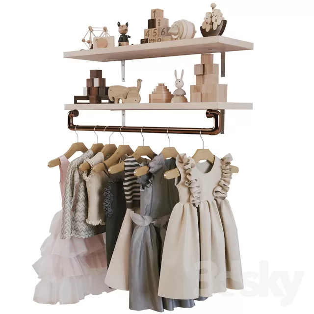 3DSKYFREE – BEDROOM - OUTFIT 3DS MAX MODELS