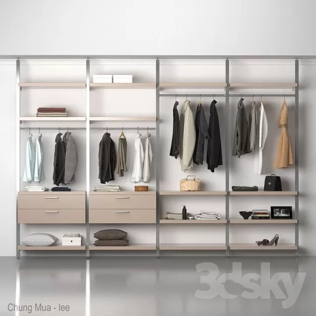 3DSKYFREE – BEDROOM - OUTFIT 3DS MAX MODELS