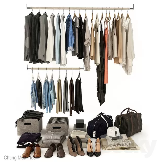 3DSKYFREE – BEDROOM - OUTFIT 3DS MAX MODELS