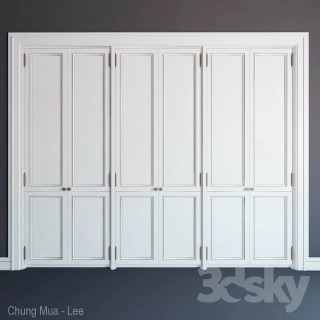 3DSKYFREE – BEDROOM - WARDROBE 3DS MAX MODELS
