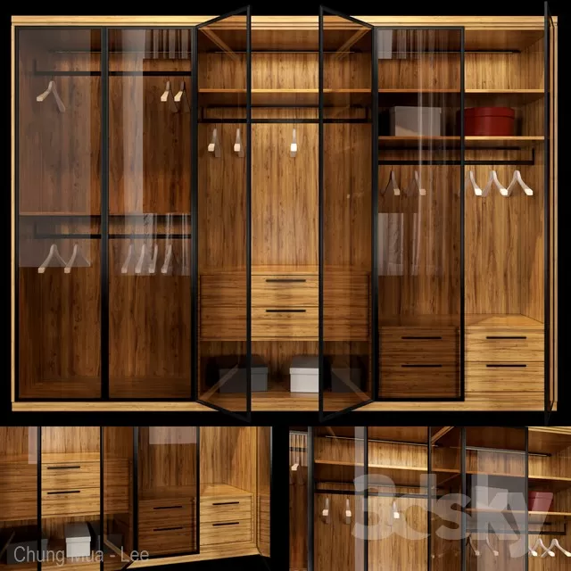 3DSKYFREE – BEDROOM - WARDROBE 3DS MAX MODELS