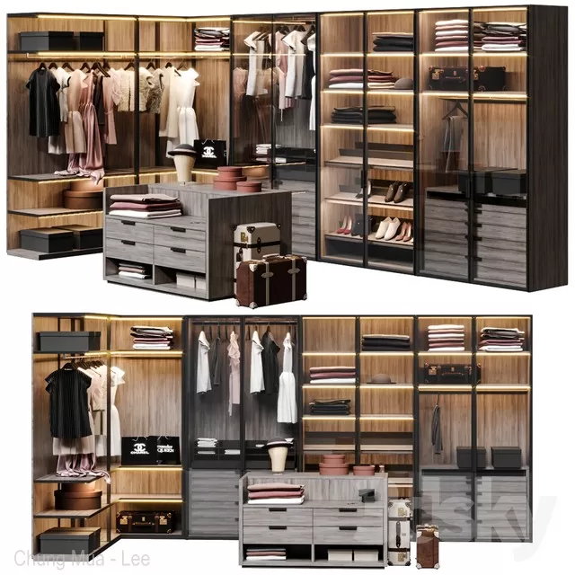 BEDROOM - WARDROBE 3D MODELS
