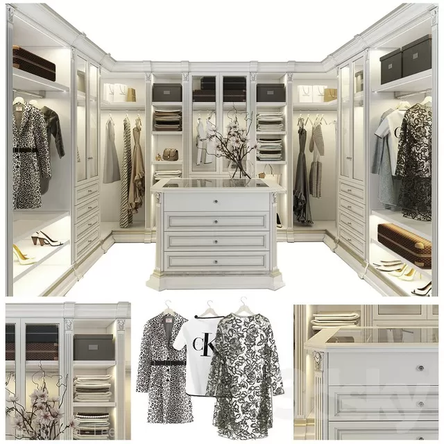 BEDROOM - WARDROBE 3D MODELS