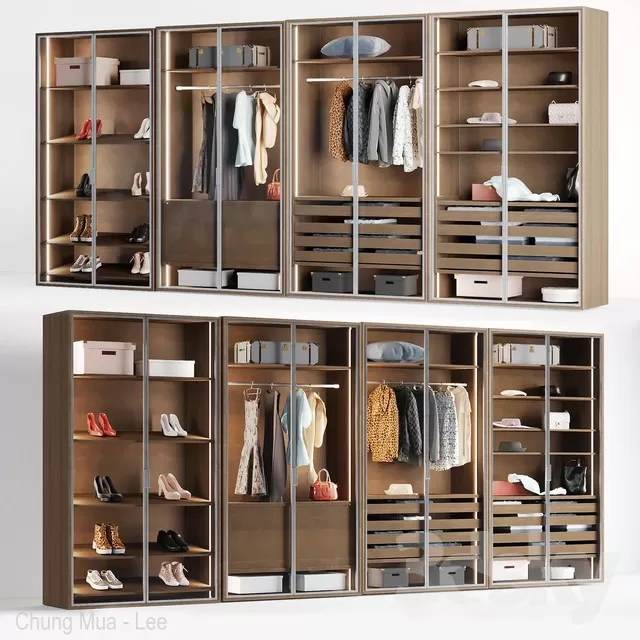 3DSKYFREE – BEDROOM - WARDROBE 3DS MAX MODELS