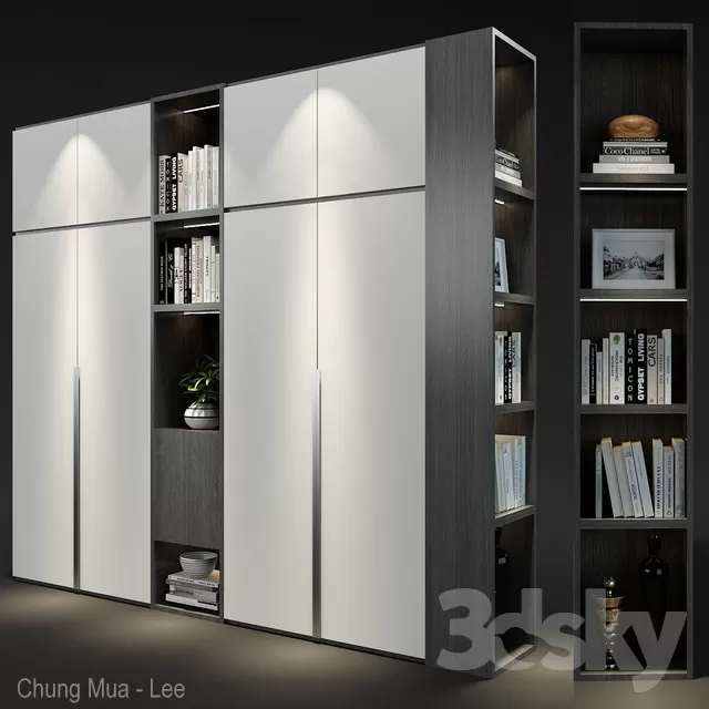 3DSKYFREE – BEDROOM - WARDROBE 3DS MAX MODELS