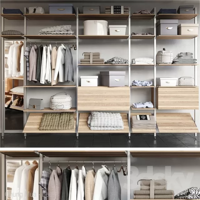 3DSKYFREE – BEDROOM - WARDROBE 3DS MAX MODELS