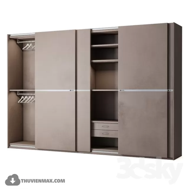 3DSKYFREE – BEDROOM - WARDROBE 3DS MAX MODELS