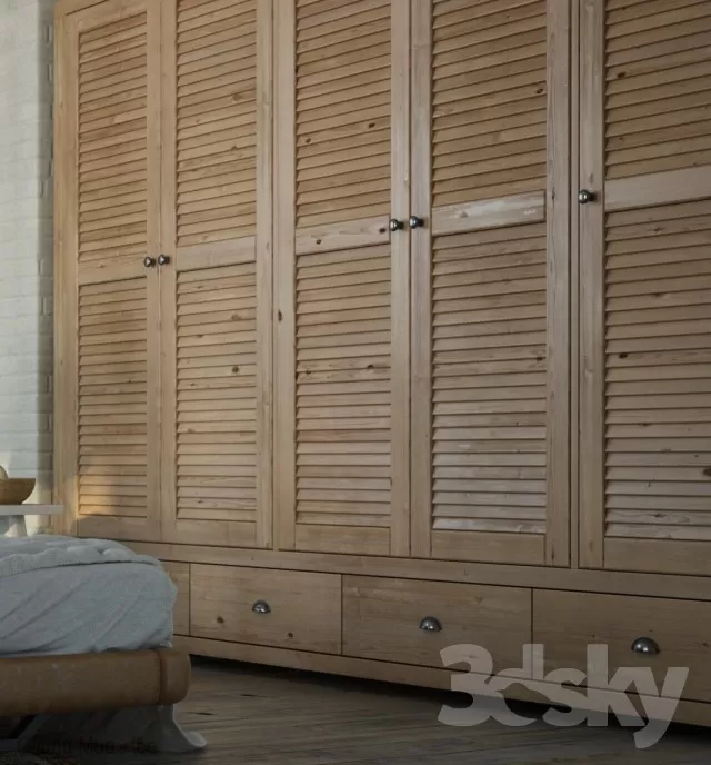 3DSKYFREE – BEDROOM - WARDROBE 3DS MAX MODELS