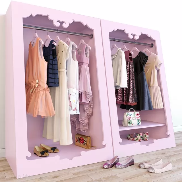 DECOR HELPER – BEDROOM – WARDROBE 3D MODELS – 5