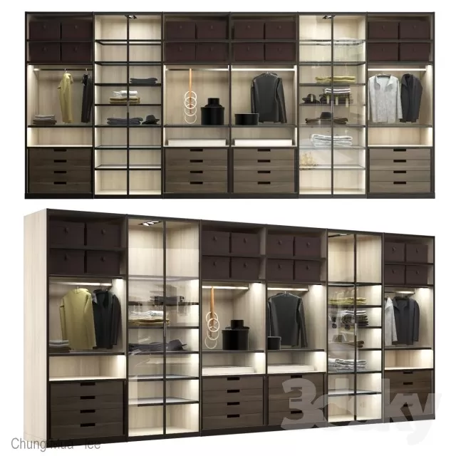 3DSKYFREE – BEDROOM - WARDROBE 3DS MAX MODELS