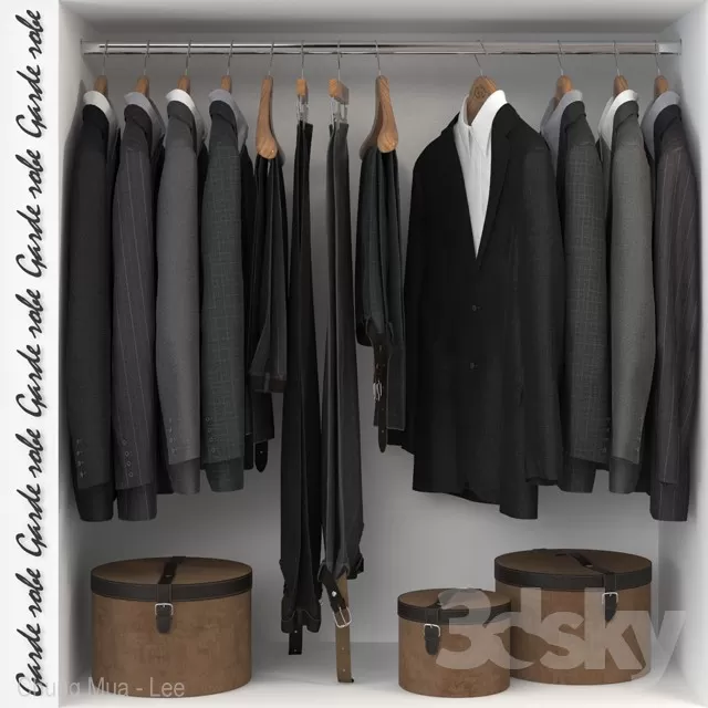 3DSKYFREE – BEDROOM - WARDROBE 3DS MAX MODELS