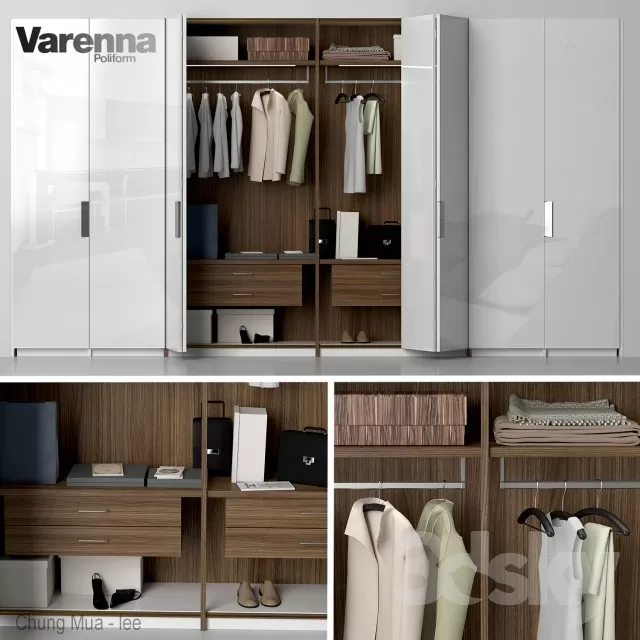 3DSKYFREE – BEDROOM - WARDROBE 3DS MAX MODELS