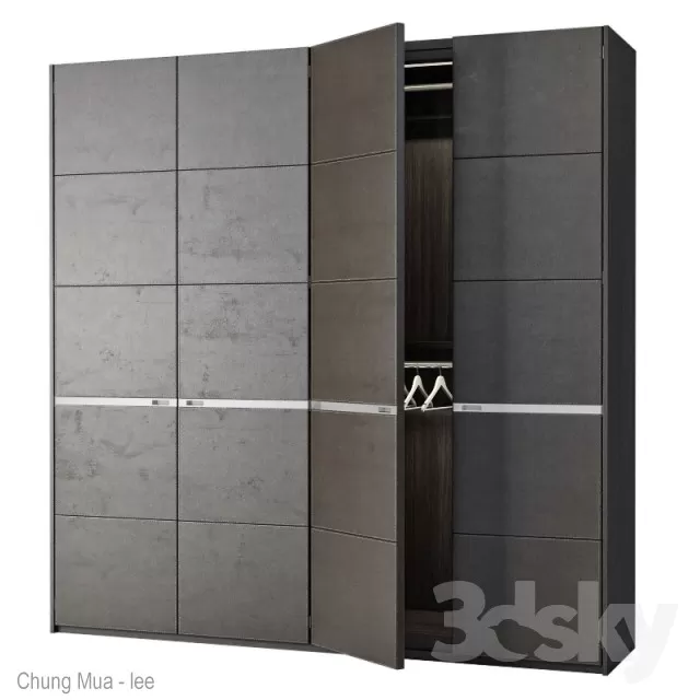 3DSKYFREE – BEDROOM - WARDROBE 3DS MAX MODELS