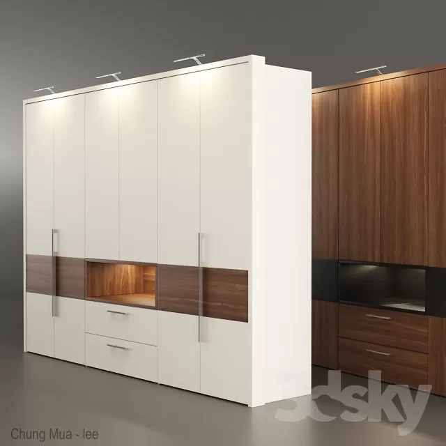3DSKYFREE – BEDROOM - WARDROBE 3DS MAX MODELS