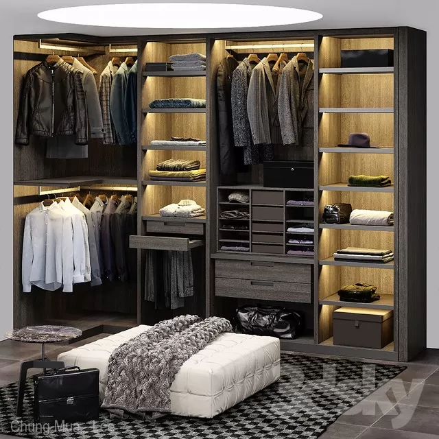 3DSKYFREE – BEDROOM - WARDROBE 3DS MAX MODELS