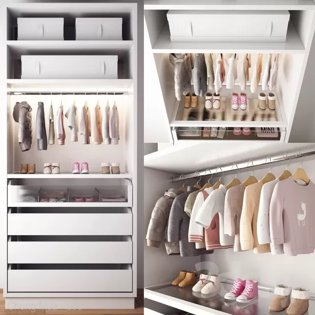 3DSKYFREE – BEDROOM - WARDROBE 3DS MAX MODELS