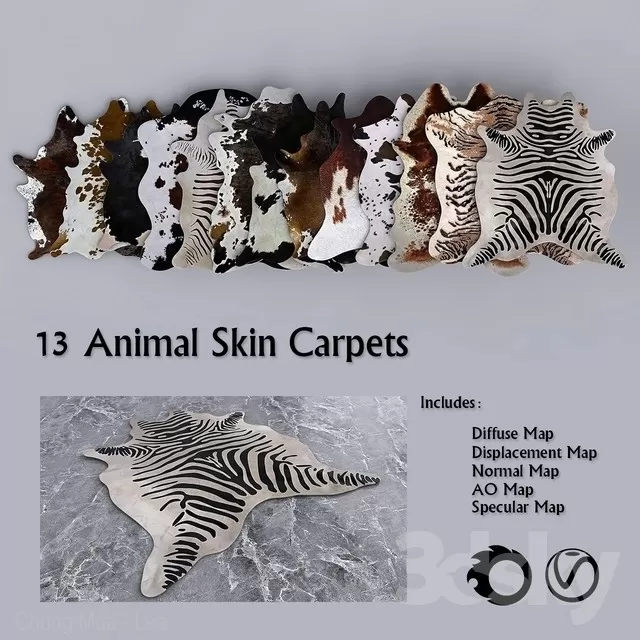 DECOR HELPER – CARPET – FUR 3D MODELS – 1