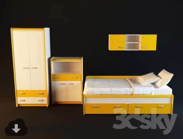 3DSKYFREE – CHILDROOM 3DS MAX MODELS