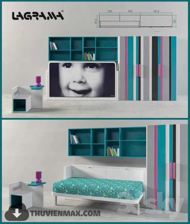 3DSKYFREE – CHILDROOM 3DS MAX MODELS