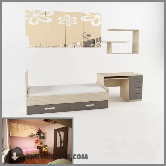 3DSKYFREE – CHILDROOM 3DS MAX MODELS