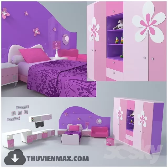 3DSKYFREE – CHILDROOM 3DS MAX MODELS