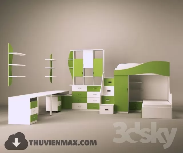 3DSKYFREE – CHILDROOM 3DS MAX MODELS