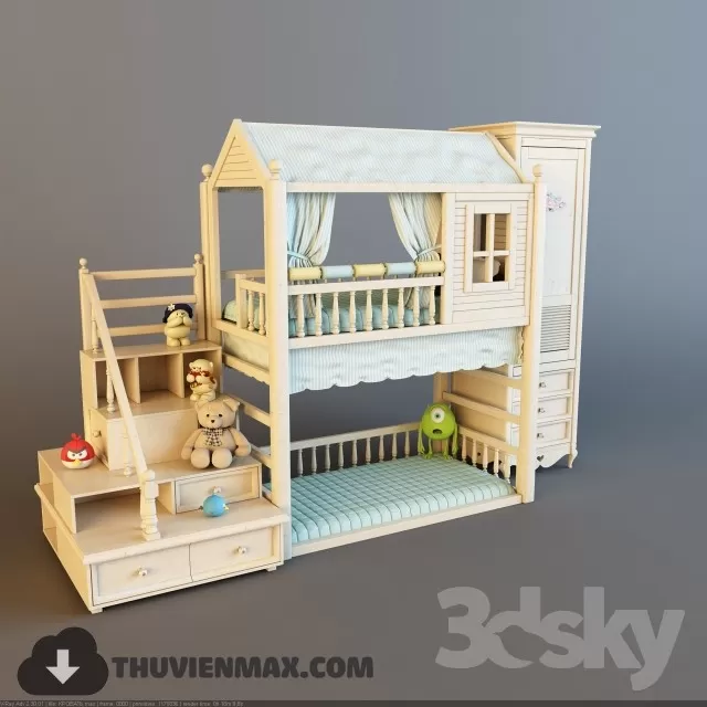 3DSKYFREE – CHILDROOM 3DS MAX MODELS