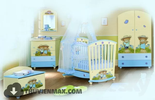 3DSKYFREE – CHILDROOM 3DS MAX MODELS